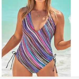 Halter Adjustable Side Plunge One Piece Swimsuits For All